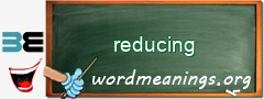 WordMeaning blackboard for reducing